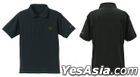 Mobile Suit Gundam : Zeon E.A.F. Embroidery Polo-Shirt (Black) (Size:S)