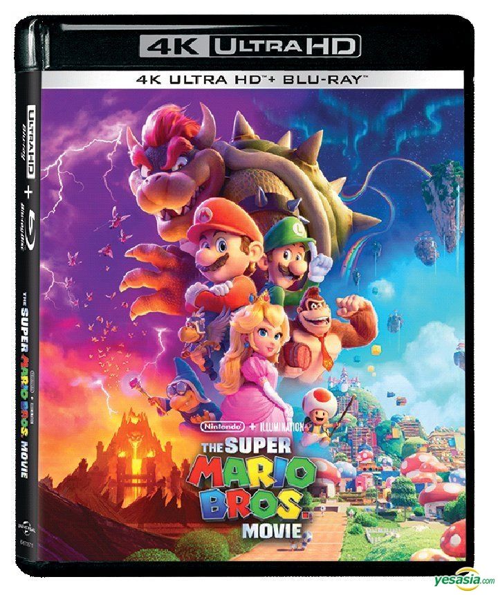 READY STOCK）🎶🚀 Super Mario Brothers Big Movie 4K Uhd Blu-Ray Disc Dolby  Vision Panorama (Ps5 Support) YY