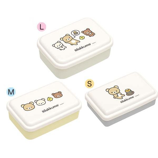 YESASIA SanX Rilakkuma Food Containers (3 Pieces Set) (NEW BASIC