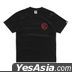 KOLOR IS LIVE 2021 | KOLOR Black T-Shirt (紅色荊棘刺繡) (Size L)