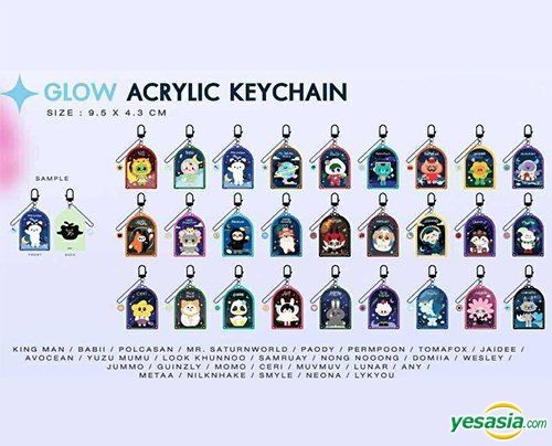 YESASIA: LYKN - LYKYOU Glow Acrylic Keychain PHOTO/POSTER