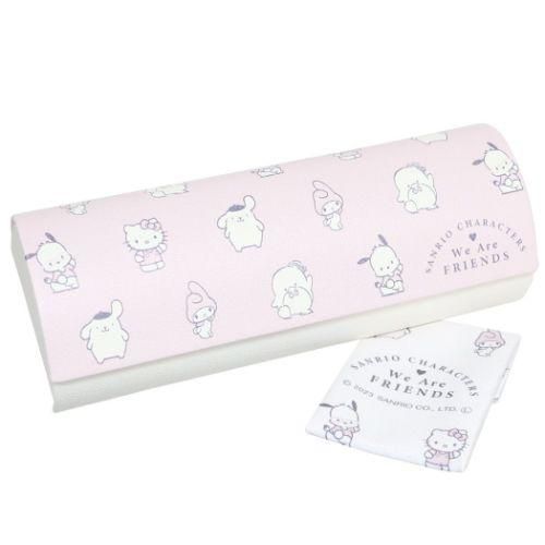 YESASIA Sanrio Characters Glasses Case with Cleaning Cloth (Friends