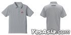 The Super Dimension Fortress Macross : U.N.Spacy Embroidery Polo-Shirt (GRAY) (Size:S)