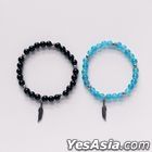 ATEEZ : Hong Joong Style - Aqua Stone Bracelet (Small) (Aqua Blue)
