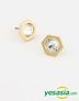 Vixx Style - Hexagon Crystal Earrings (Gold)