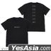 Play Station : Controller T-Shirt for PlayStation (BLACK) (Size:L)