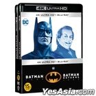 Batman & Batman Returns Double Pack (4K Ultra HD + Blu-ray) (4-Disc) (Korea Version)