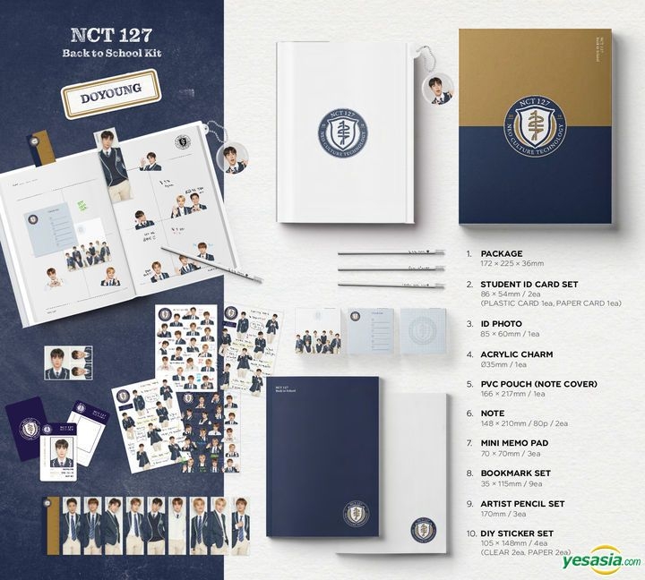 YESASIA: 2019 NCT 127 Back to School Kit (Do Young) MALE STARS