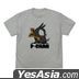 Ranma 1/2 : P-chan T-Shirt (MIX GRAY) (Size:L)