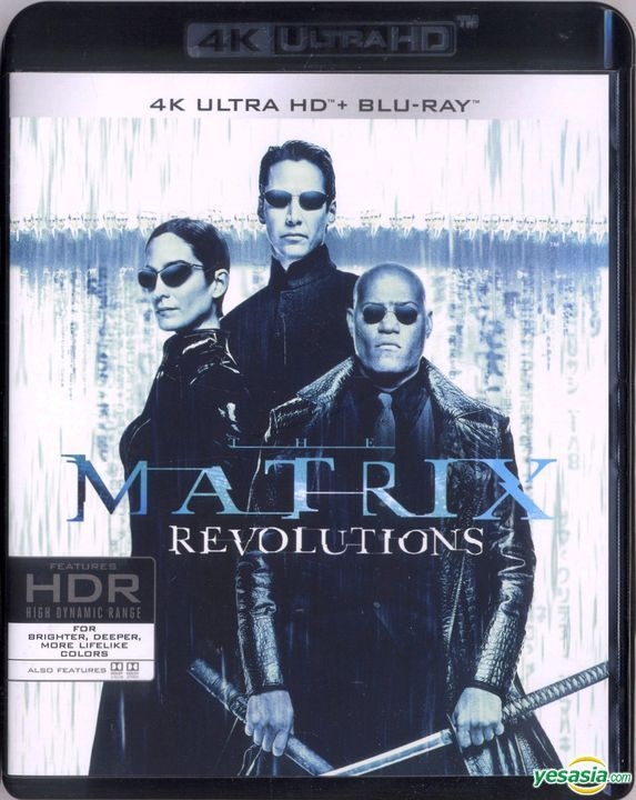 Yesasia The Matrix Revolutions 03 4k Ultra Hd Blu Ray Hong Kong Version Blu Ray Keanu Reeves Laurence Fishburne Deltamac Taiwan Co Ltd Tw Western World Movies Videos
