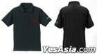 EVANGELION : NERV Embroidery Polo-Shirt (Black) (Size:S)