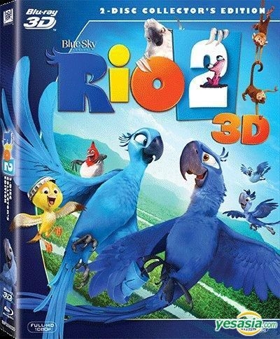 YESASIA: Rio 2 (2014) (Blu-ray) (2-Disc Collector's Edition) (3D) (Hong ...