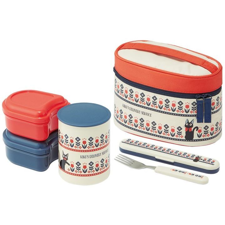 YESASIA Kiki's Delivery Service Staineless Thermal Lunch Box Set