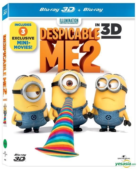 YESASIA: Despicable Me 2 (Blu-ray) (2-Disc) (3D + 2D) (Lenticular ...