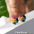 ATEEZ : Woo Young Style - Sun Rainbow Earrings (Yellow Pair)