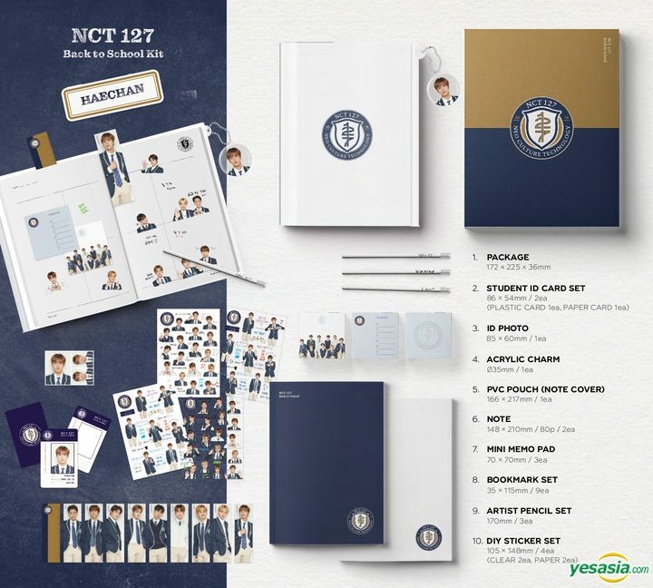 YESASIA: 2019 NCT 127 Back to School Kit (Hae Chan) MALE STARS