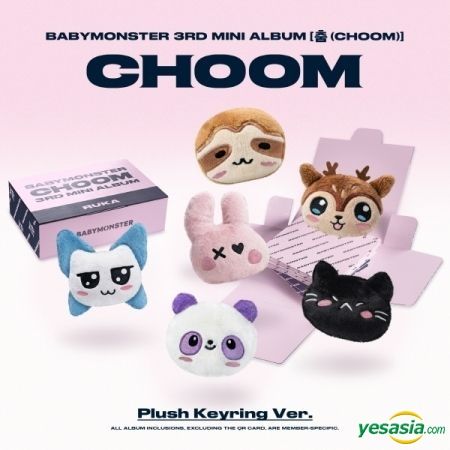 YESASIA: BABYMONSTER Mini Album Vol. 3 - CHOOM (Plush Keyring