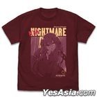 Date A Live IV : Kurumi Tokisaki T-Shirt Nyaightmare Ver. (BURGUNDY) (Size:L)