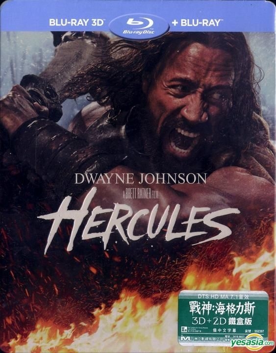 YESASIA: Hercules (2014) (Blu-ray) (2D + 3D) (Limited Steelbook Edition ...