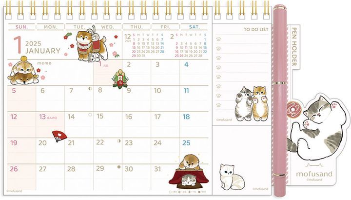 YESASIA: mofusand 2025 Desktop Calendar (Japan Version) CALENDAR,PHOTO