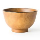 Japanese Style Plastic Bowl (Mokume/Light Brown)