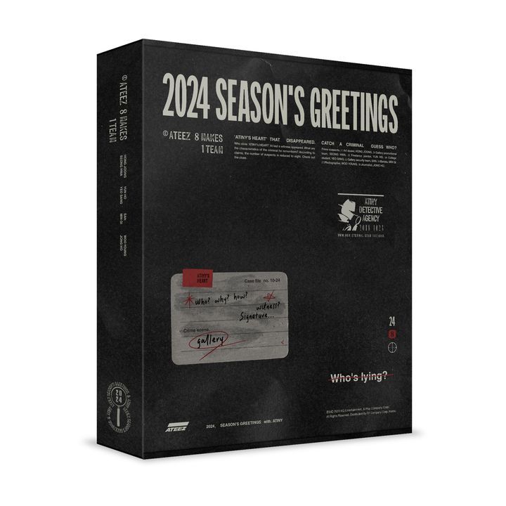 YESASIA ATEEZ 2024 SEASON'S GREETINGS + Special Gift Celebrity Gifts