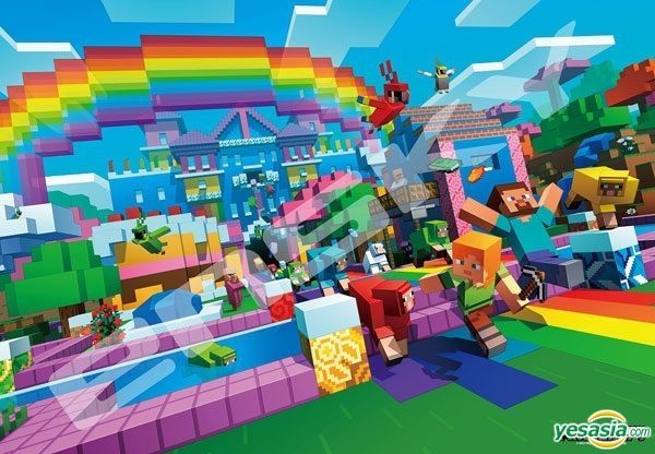 yesasia-minecraft-colorful-world-jigsaw-puzzle-1000-pieces-1000t