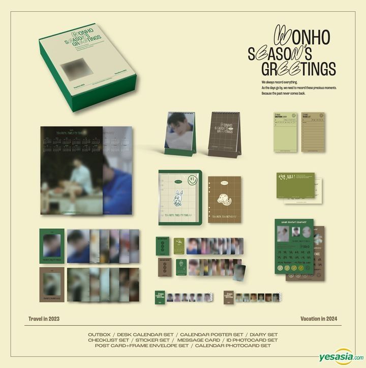 YESASIA Won Ho 2023 2024 Season S Greetings TRAVEL IN 2023   L P0185816343 