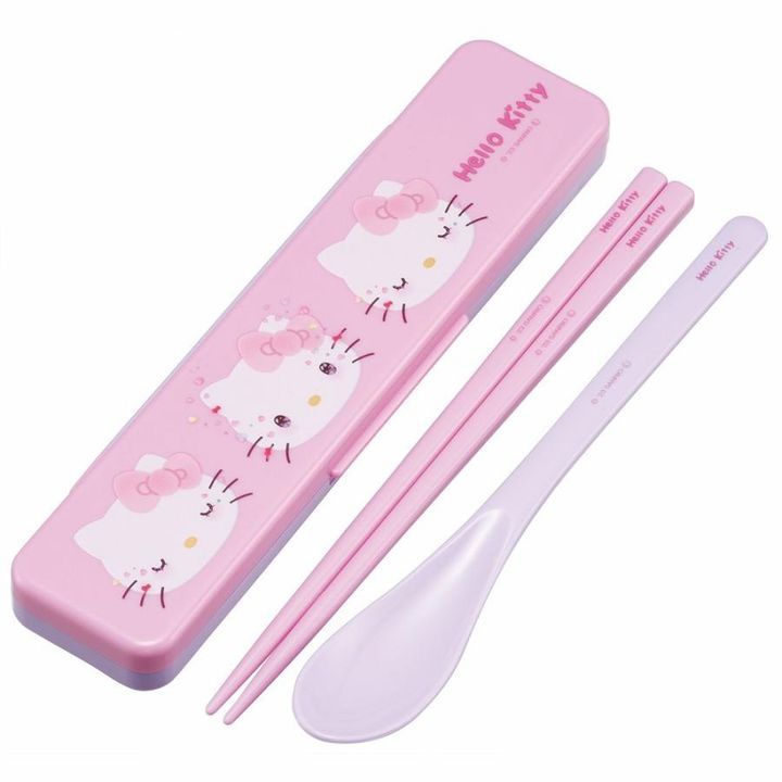 YESASIA: Hello Kitty Cutlery Set with Case (The Future in Our Eyes ...