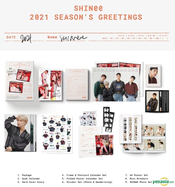 YESASIA: SHINee 2021 Season's Greetings 写真集／ポスター