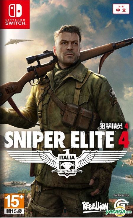 Yesasia Sniper Elite 4 亚洲中文版 Nintendo Switch 电玩游戏 邮费全免