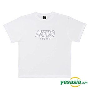 YESASIA: Astro Stuffs - Outline Logo Oversized T-Shirt (White 