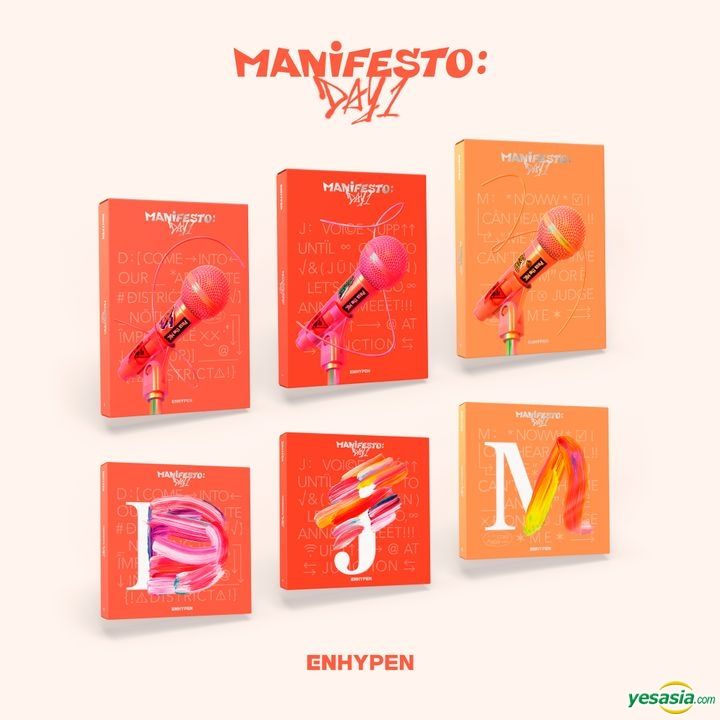 YESASIA: ENHYPEN Mini Album Vol. 3 - MANIFESTO : DAY 1 (Set) + MANIFESTO : DAY 1 (ENGENE Version Set) CD - ENHYPEN, BELIFT LAB (KR) - Korean Music - Free Shipping - North America Site