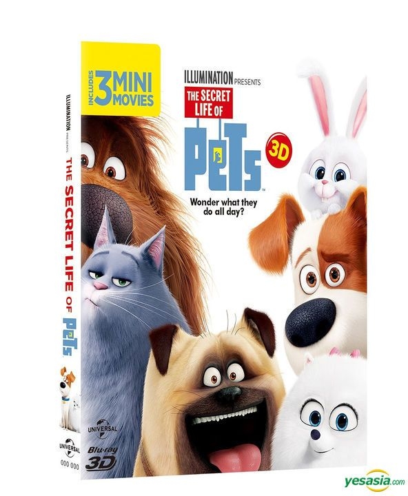 YESASIA The Secret Life Of Pets D D Blu Ray Disc O Ring Case Limited Edition Korea