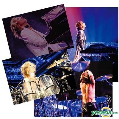 Yesasia X Japan World Tour 17 We Are X Yoshiki Big Postcard Set 組合 海報 寫真集 X Japan Avex Group 郵費全免 北美網站