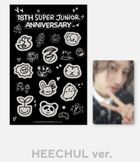 Super Junior 18th Anniversary GLOW-IN-THE-DARK STICKER & Photo Card Set (Heechul)