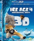 Ice Age 4 : Continental Drift (2012) (Blu-ray) (2D + 3D) (Hong Kong Version)