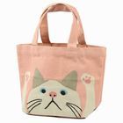 Cat Tote Lunch Bag (Pink)