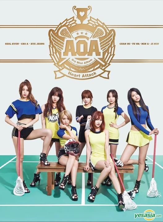YESASIA: AOA Mini Album Vol. 3 - Heart Attack + Poster in Tube