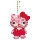 Sanrio角色 和風系列 毛公仔鑰匙扣/吊飾 ( (Hello Kitty)