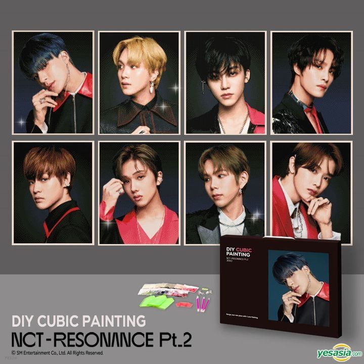 新品NCT DIY CUBIC PAINTING テン/wayv YESASIA: NCT - DIY Cubic Painting (Canvas + Photo Card + Poster