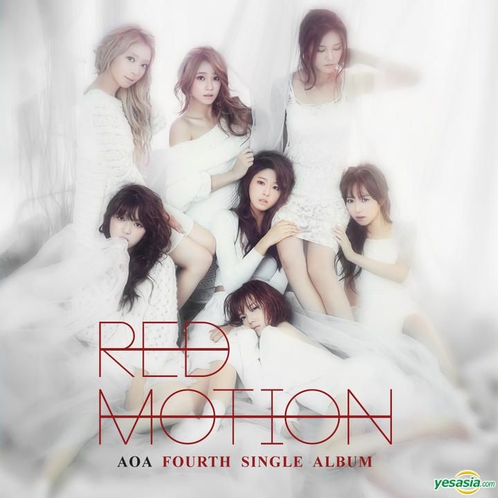 YESASIA: AOA Single Album Vol. 4 - Red Motion + Poster in Tube