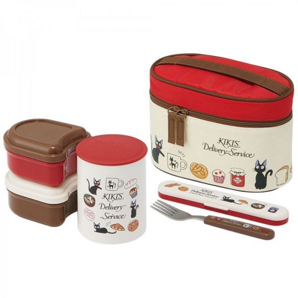 YESASIA Kiki's Delivery Service Staineless Thermal Lunch Box Set