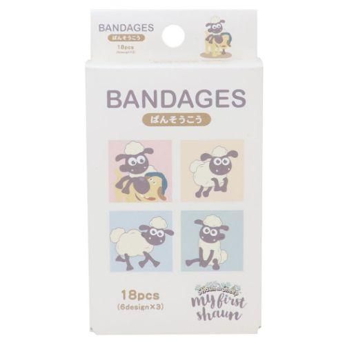 YESASIA Shaun the Sheep Plaster (18pcs) Tsujiseru Lifestyle