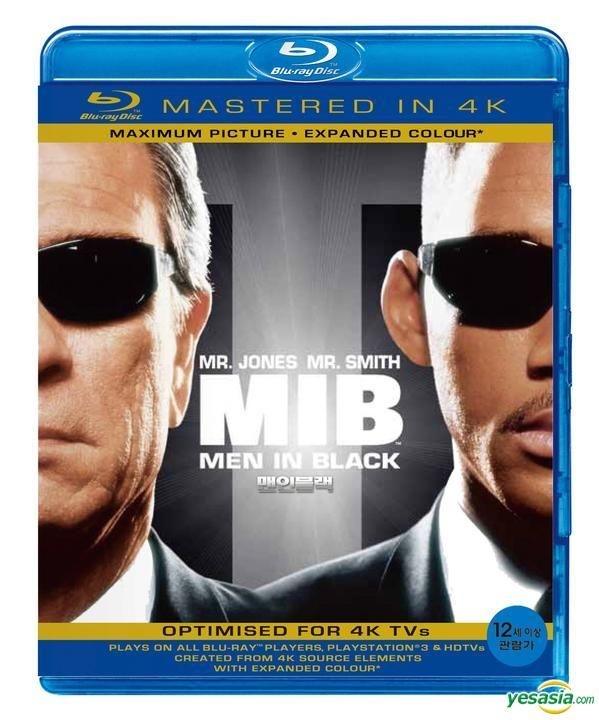 YESASIA Men in Black (Bluray) (Mastered in 4K) (Korea Version) Blu