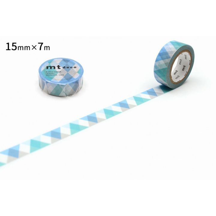 YESASIA: mt Masking Tape : mt 1P Triangle & Diamond Blue (15mm×7m) - mt ...