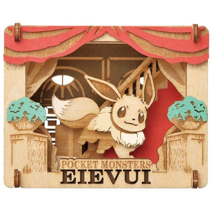 YESASIA: Pokemon Paper Theater Wood Style Eievui - Ensky - Lifestyle & Gifts  - Free Shipping