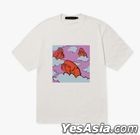 Mino 'MANIAC' T-shirt (Art Style) (Design 2) (White) (Medium)