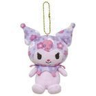 Sanrio角色 和風系列 毛公仔鑰匙扣/吊飾 ( (Kuromi)