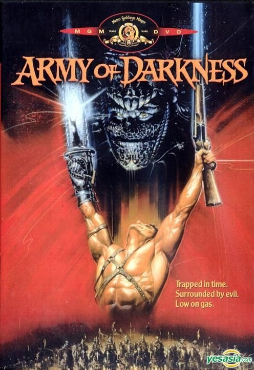 ARMY OF DARKNESS (Evil Dead 3) Sam Raimi Region 2 1993 both versions 2 DVD